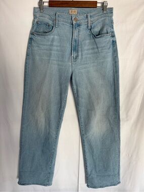 MOTHER Light Blue Straight-Leg Jeans